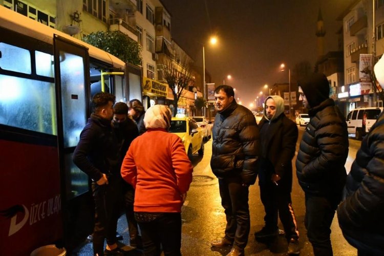 Deprem bölgesinden ikinci kafile Düzce'de -