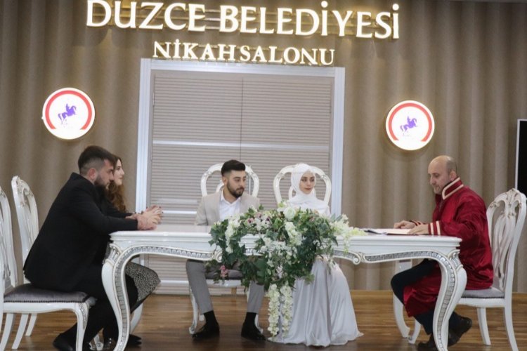 Düzce'de nikah işlemlerinde yüzde 15 artış -