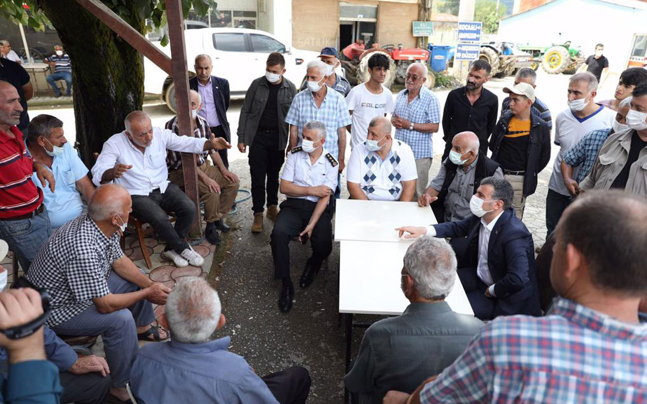 Düzce’de Vali Atay’dan sel mağdurlarına geçmiş olsun ziyareti