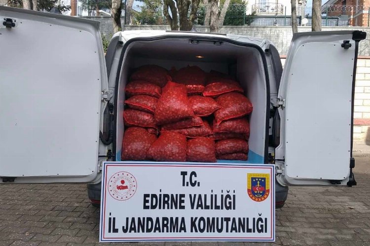 Edirne'de 1 ton kaçak kum midyesi! -