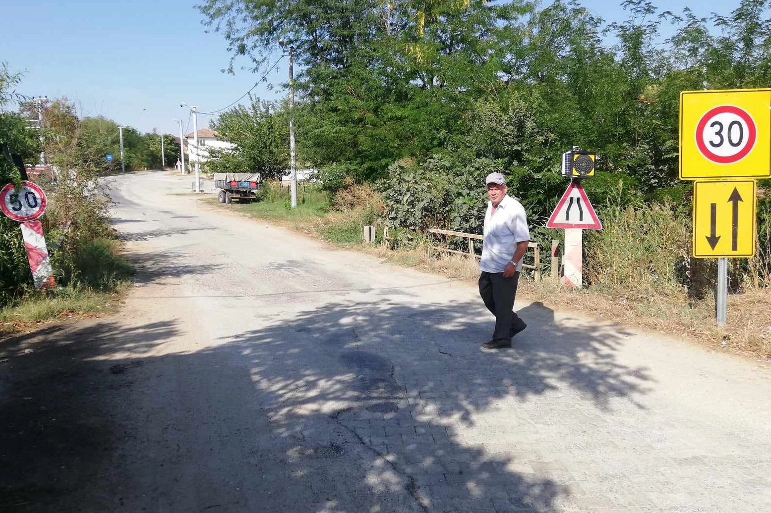 Edirne'de Köseömer köyünde köprü inşaatına başlandı -