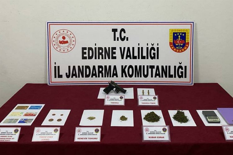 Edirne'de şüpheli şahıs dolandırıcılık malzemeleriyle yakalandı -