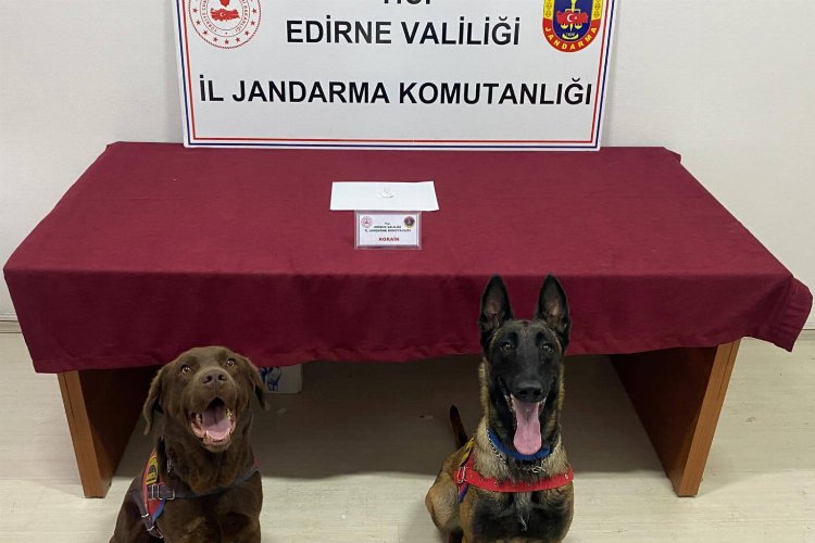 Edirne'de sürücüye kokainden adli işlem -