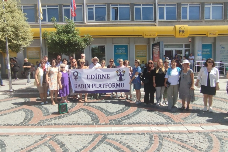 Edirne Kadın Platformu’ndan Narin Güran protestosu -