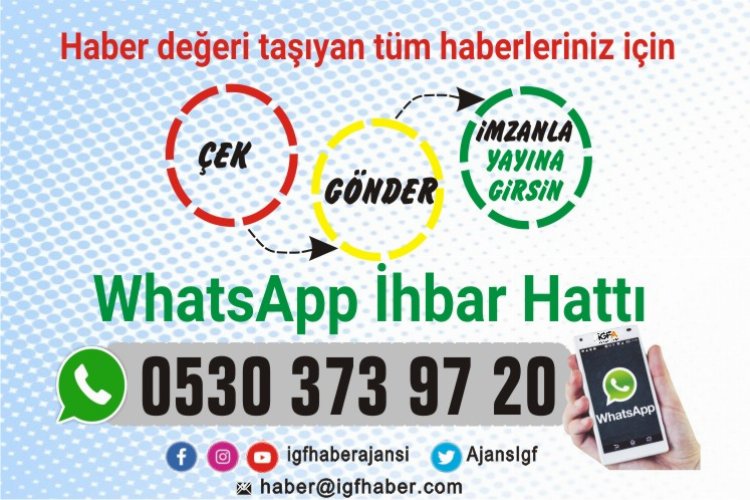 Çekin, gönderin, İGF Haber Ajansı'nda yayınlayalım! 0530 373 97 20 -