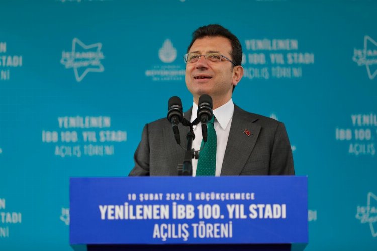 Ekrem İmamoğlu İBB 100. yıl stadı açılışında konuştu -