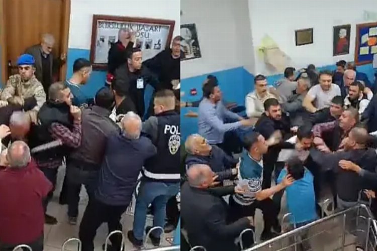 Elazığ'da seçim gerginliği! Sopa ve yumruklar havada uçuştu! -