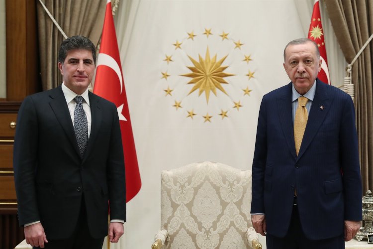 Erdoğan, Barzani'yi kabul etti -