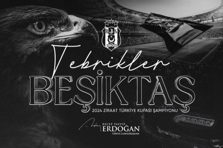 Erdoğan'dan şampiyon Beşiktaş'a kutlama -