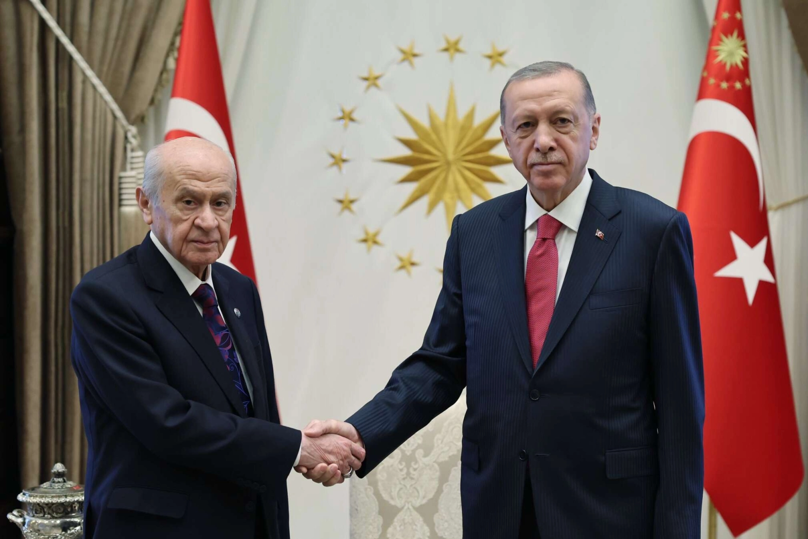 Erdoğan ile Bahçeli Beştepe'de buluştu -