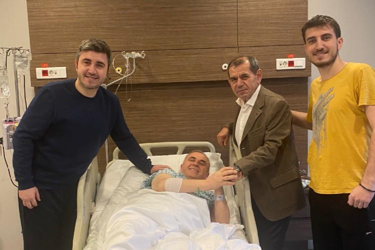 Galatasaray Başkanı Özbek’ten Çakır’a 'geçmiş olsun' ziyareti -