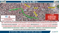 GEBZE’DE GEÇİCİ GÜZERGAH UYGULAMASI