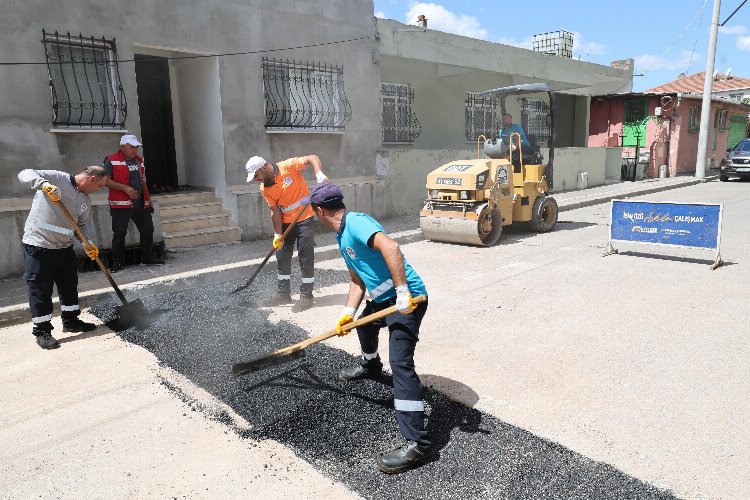 Gebze sokaklarında asfalt çalışmaları -