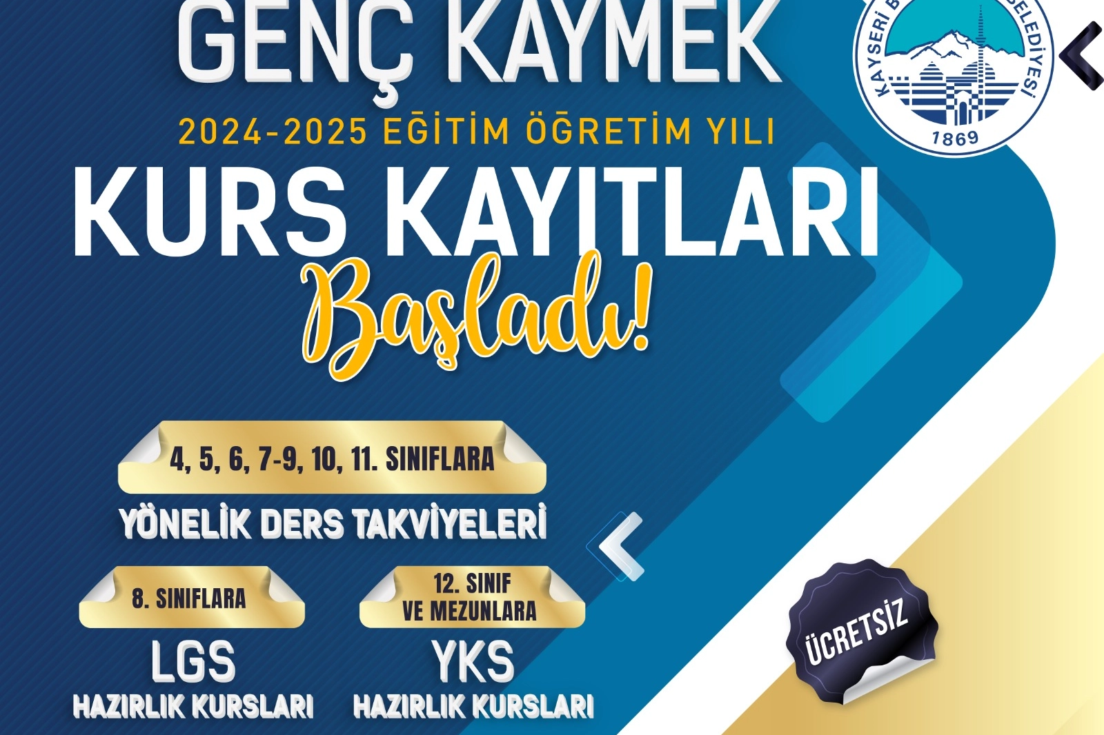 Genç KAYMEK’te 2024-2025 Eğitim öğretim yılı kurs kayıtları başladı -