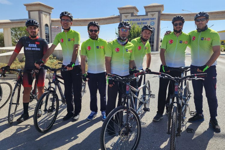 Görme engelliler farkındalıkiçin 100 kilometre pedalladı -