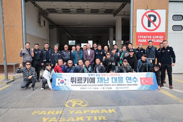 Güney Koreli itfaiyecilerden Nevşehir İtfaiyesi’ne ziyaret -