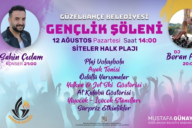 Güzelbahçe'de Gençlik Şöleni başlıyor -