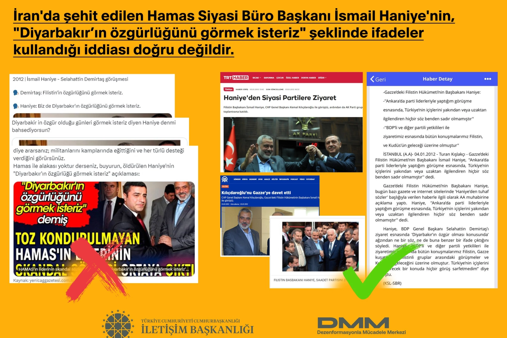 'Haniye' iddialarına İletişim'den yalanlama -