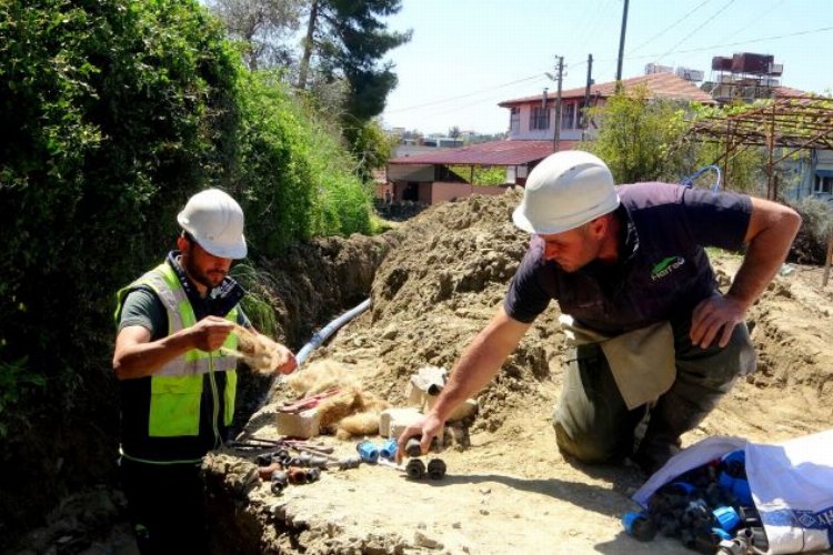 Hatay Antakya Günyazı'da 30 yılık şebeke yenilendi -