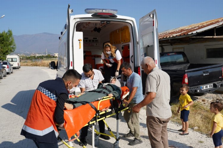 Hatay'da genç aday KPSS'ye sedyeyle taşındı -