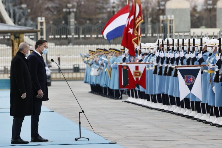 Hollanda Başbakanı Rutte Türkiye'de -