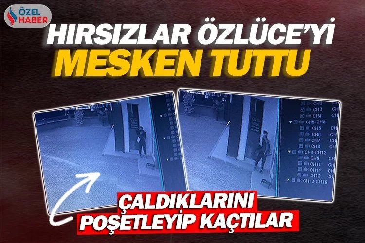 Hırsızlar Özlüce'yi mesken tuttu -