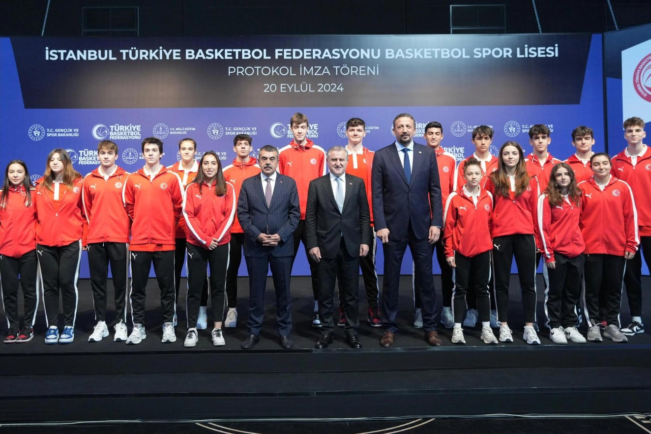 İstanbul'da TBF Basketbol Spor Lisesi için protokol -