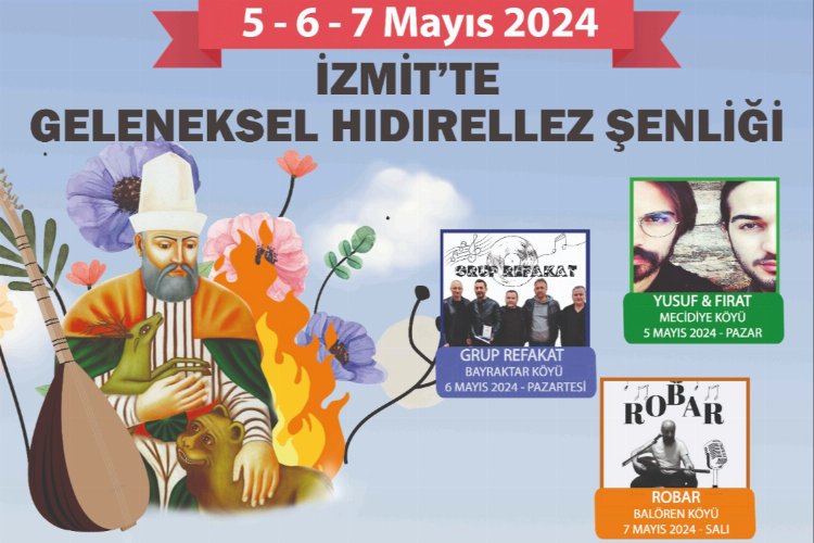 İzmit, Geleneksel Hıdırellez Şenlikleri ile baharı karşılıyor -