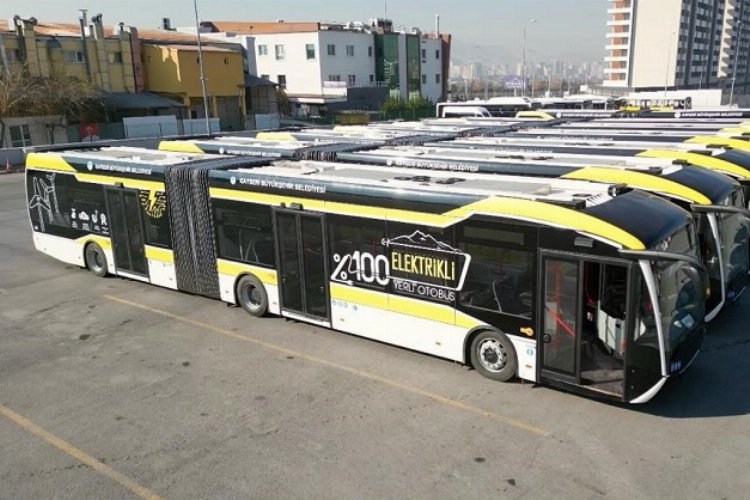 Kayseri Büyükşehir'den elektrikli otobüs atağı -