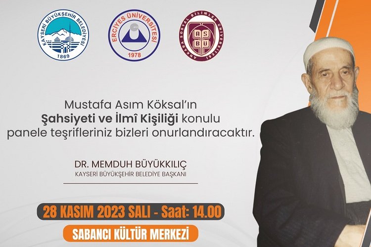 Kayseri Büyükşehir'den Mustafa Asım paneli -