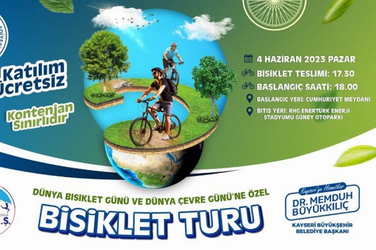 Kayseri Büyükşehir'den özel bisiklet turu -