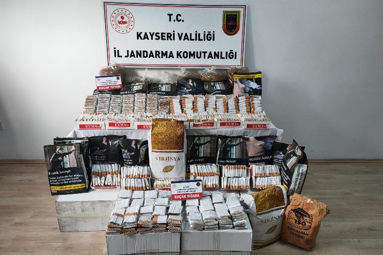 Kayseri jandarmadan kaçak sigaraya geçit yok -