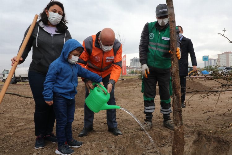 Kayseri Kocasinan'dan fidan açılımı -