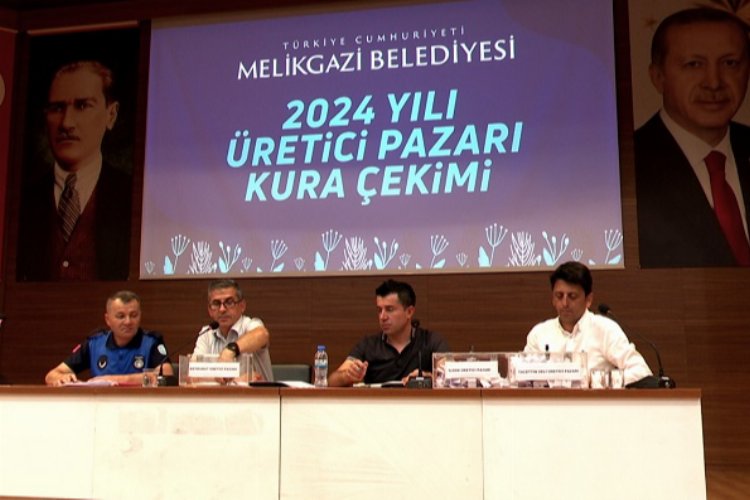 Kayseri Melikgazi Belediyesi Köy Pazarı'nda kuralar çekildi -