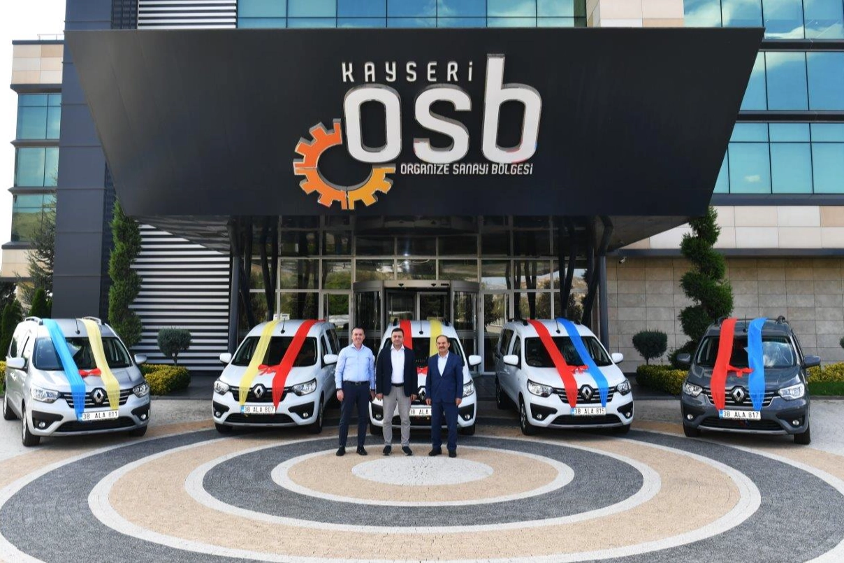 Kayseri OSB araç filosuna 5 yeni hizmet aracı eklendi -