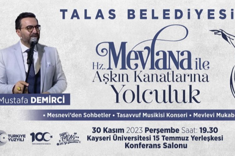 Kayseri Talas'ta Mevlana anlatılacak -