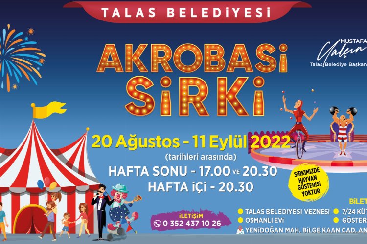 Kayseri Talas'ta sirk heyecanı -