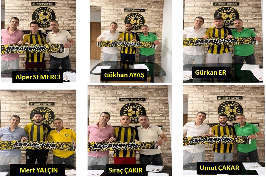 Keşanspor 6 oyuncuyu renklerine bağladı -