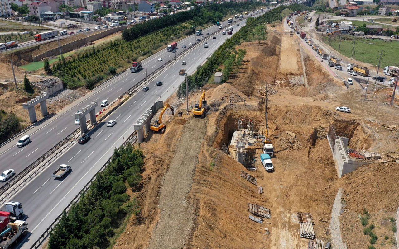 Kocaeli Gebze’de dev projede ilk etap sürüyor