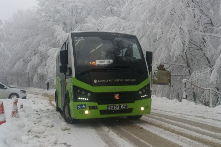 Kocaeli ulaşıma kar-kış demiyor