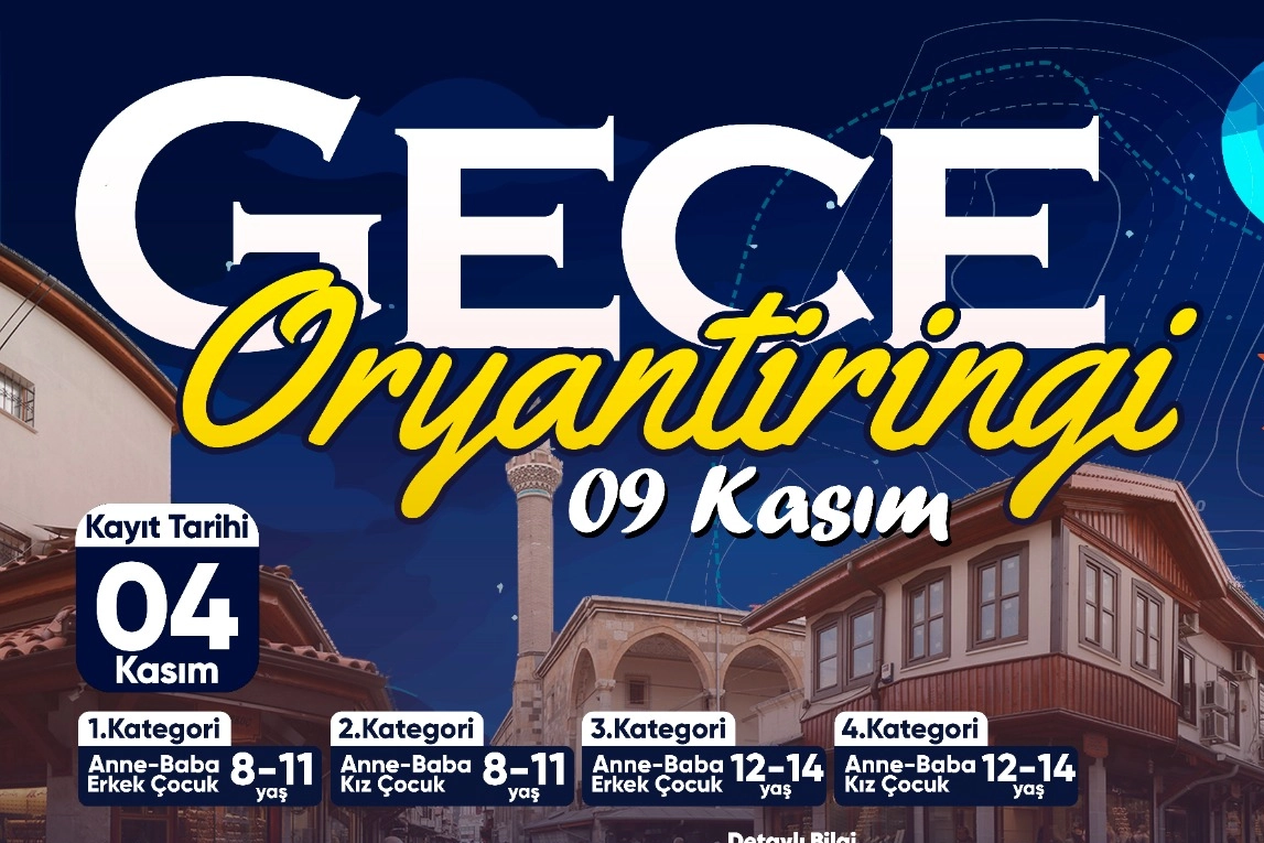 Konya'da 'Gece Oryantiringi' -