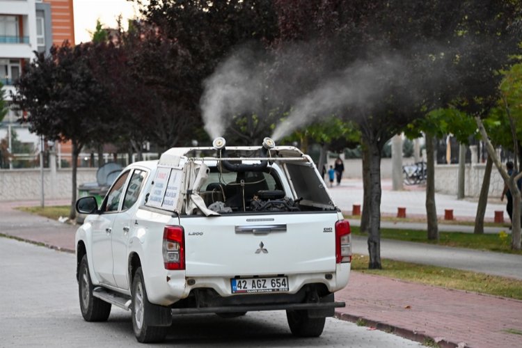 Konya Selçuklu'da ilaçlamalara aralıksız devam -