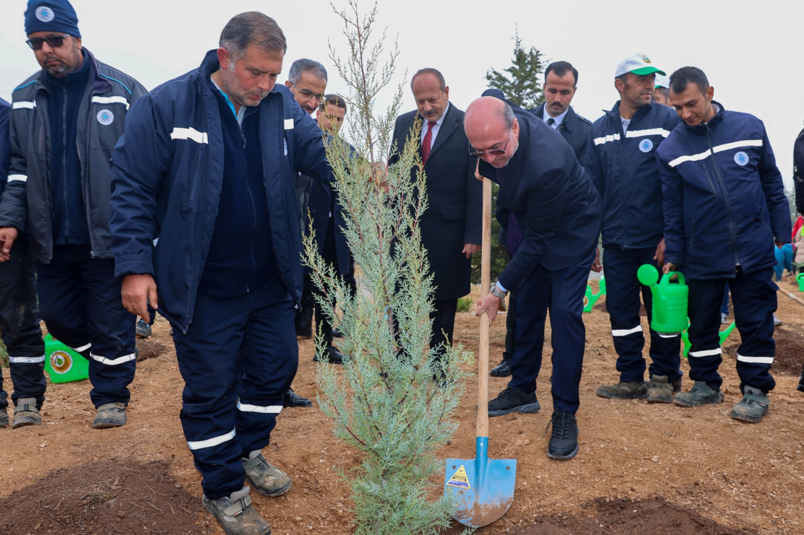 Konya Sille'de fidanlar toprakla buluştu -