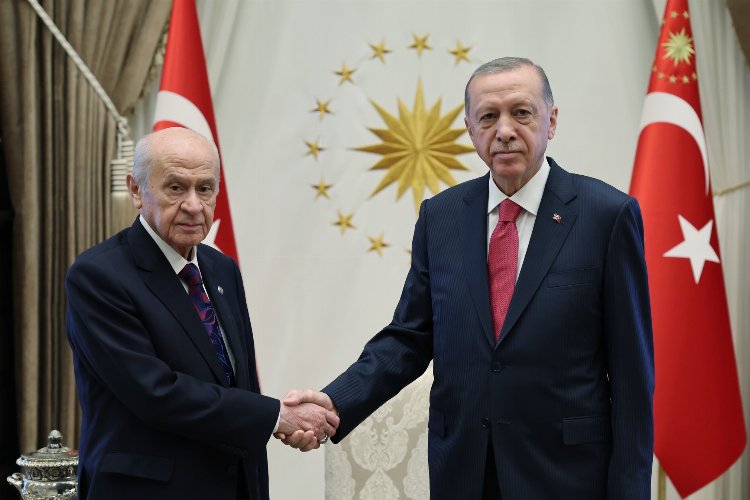 Külliyede Erdoğan-Bahçeli görüşmesi -