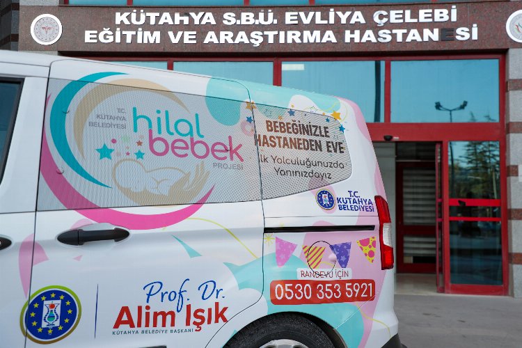 Kütahya'ya 'Hilal Bebek Taksi' geldi -