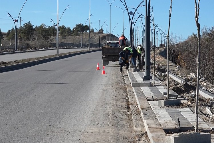 Malatya Kuzey Kuşak Yolu'nu yeşillendiriyor -