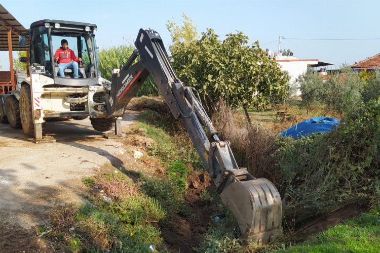 Manisa Ahmetli'de taşkınlara karşı önlem