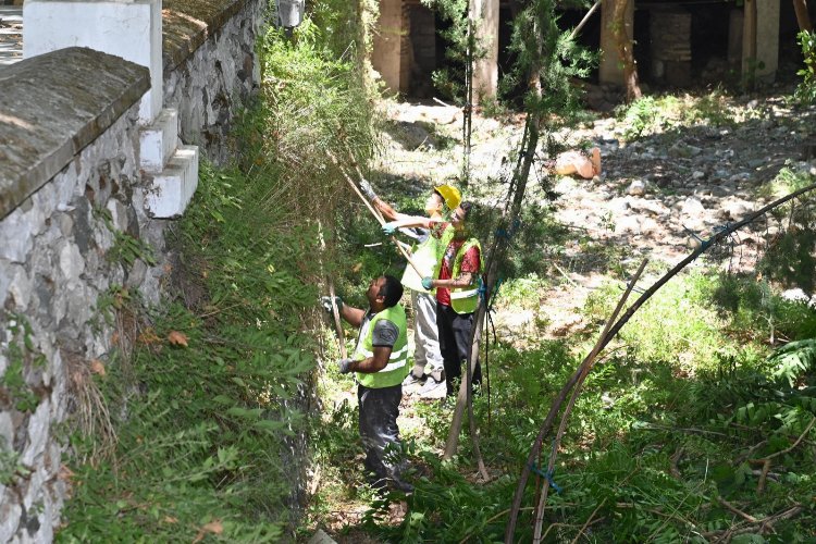 Manisa'da Çaybaşı Deresi temizleniyor -