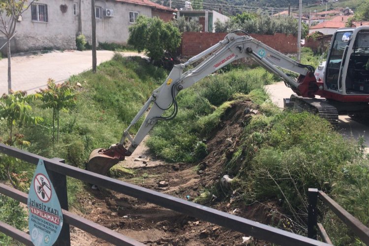 Manisa Gölmarmara'da taşkınlara karşı tedbir -