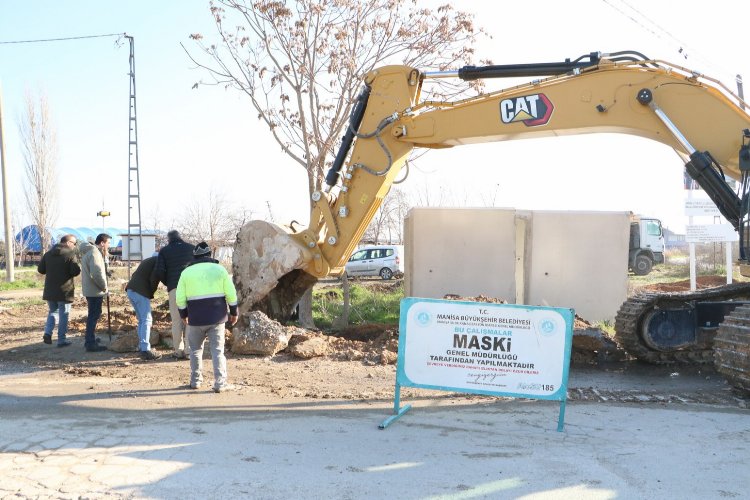 Manisa Turgutlu'da İstasyonaltı'na altyapı çalışması -